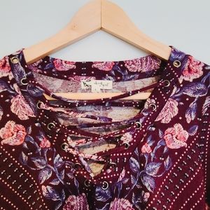 Long Sleeve Crossneck Dress